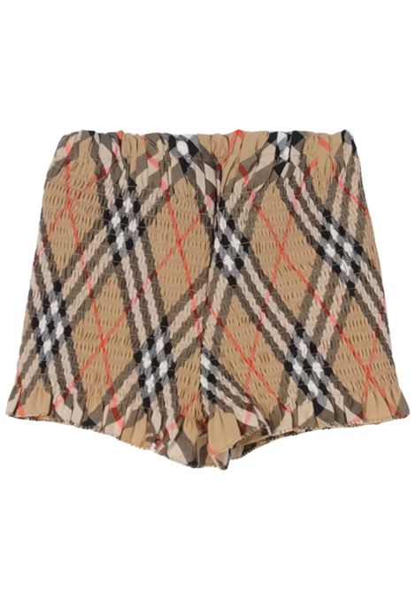 Shorts bambina check in cotone Burberry | 8100074/MACHECK