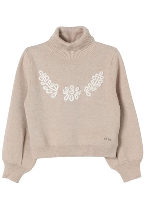 Maglione bambina in cotone e lana Chloé | C20241/MABEIGE