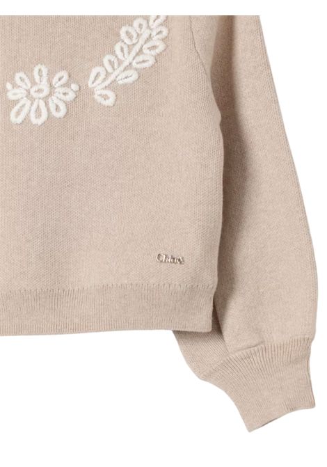 Maglione bambina in cotone e lana Chloé | C20241/MABEIGE