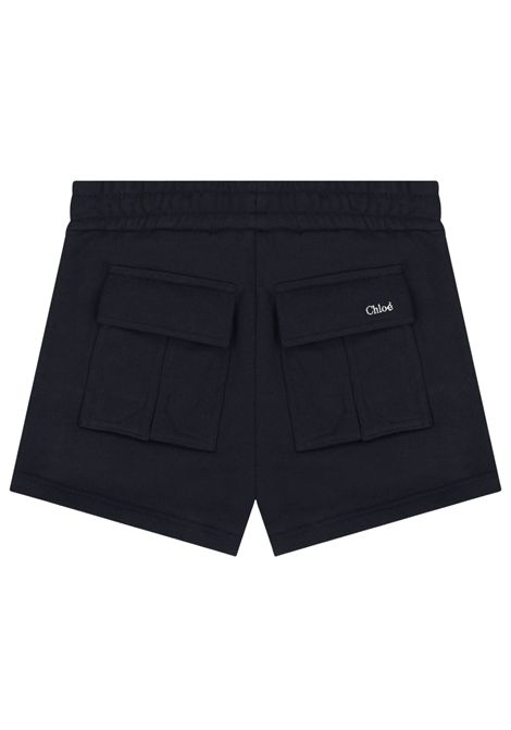 Girls' blue cotton shorts Chloé | C20464/MABLU