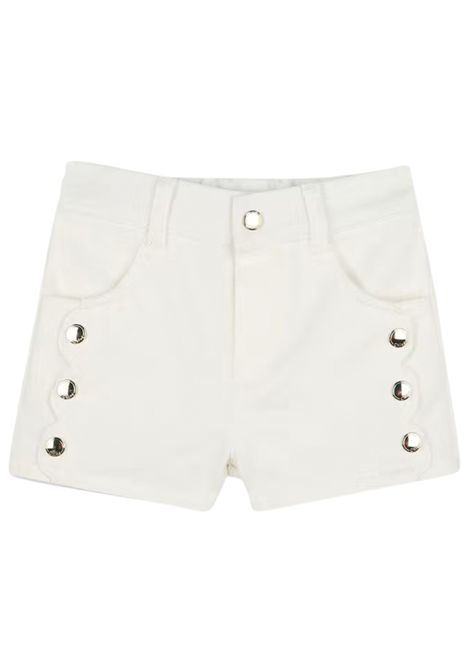 Sand-colored cotton baby shorts Chloé | C20530/MASABBIA