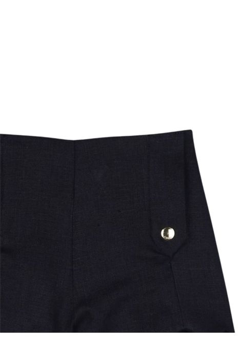 Girls' blue linen shorts Chloé | C20537/MABLU