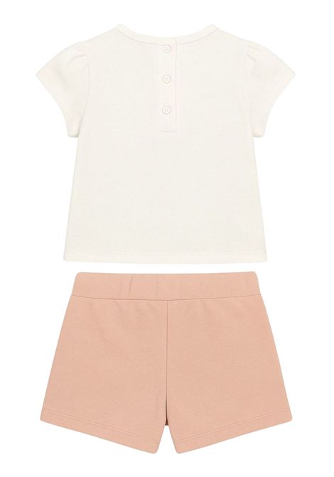 Pink cotton baby girl set Chloé | C20538/CEBIANCO/ROSA