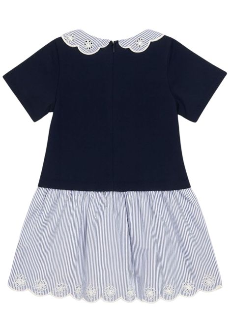 Abito bambina blu in cotone Chloé | C20549/MABLU