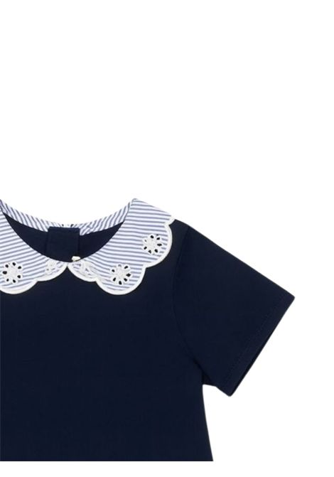 Abito bambina blu in cotone Chloé | C20549/MABLU