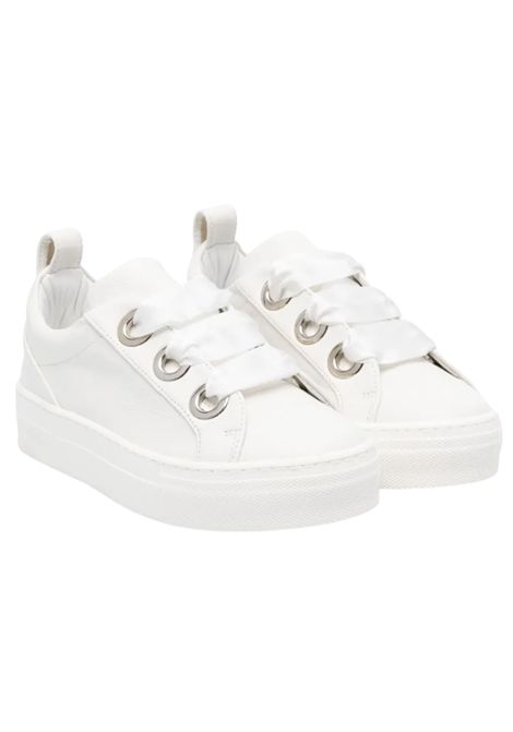 White girls' sneakers with bow COLORICHIARI | FJ958172/MABIANCO
