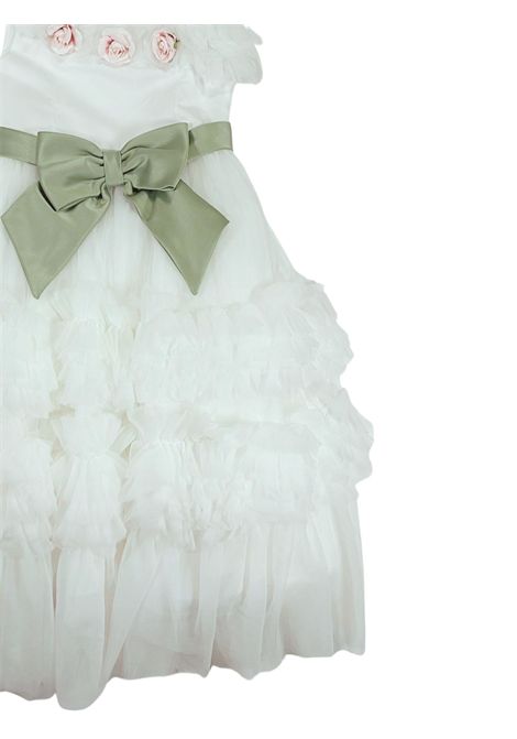 Abito cerimonia bambina bianco COLORICHIARI | FL107996/MABIANCO