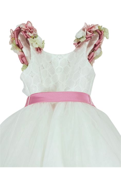 White little girl formal dress COLORICHIARI | FL108005/MABIANCO