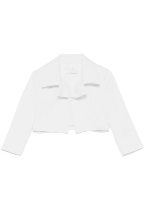 White satin jacket for girls COLORICHIARI | FL808175R/MABIANCO