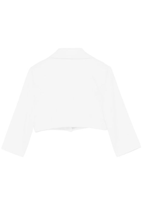 White satin jacket for girls COLORICHIARI | FL808175R/MABIANCO
