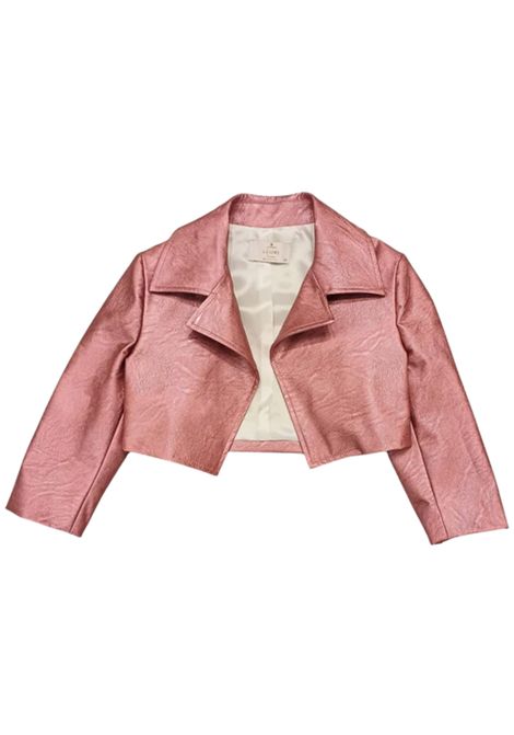 Pink leather jacket for girls COLORICHIARI | FL808176/MAROSA