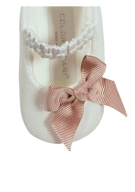 Baby girl ballet shoes, white/pink COLORICHIARI | FN958156/MABIANCO/ROSA