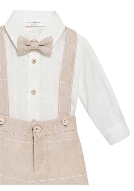 Completo neonato sabbia in lino COLORICHIARI | MN408125/MASABBIA