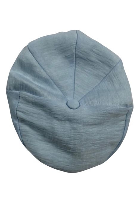 Cappello neonato celeste in lino COLORICHIARI | MN928051/MACELESTE