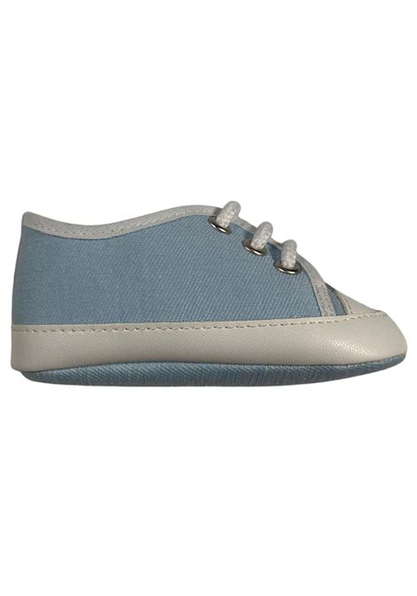 Scarpe neonato azzurre in cotone COLORICHIARI | MN958141/MAAZZURRO