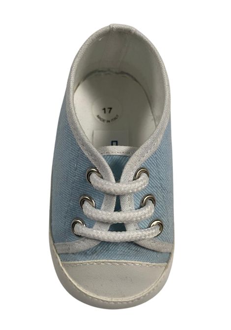 Scarpe neonato azzurre in cotone COLORICHIARI | MN958141/MAAZZURRO