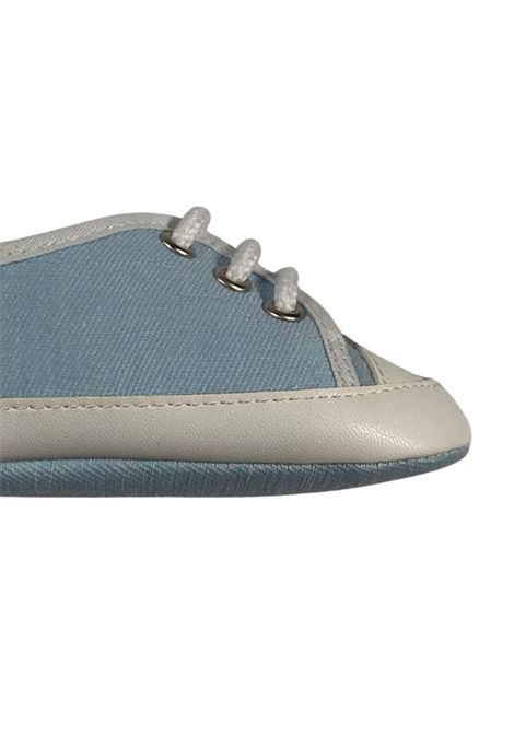 Scarpe neonato azzurre in cotone COLORICHIARI | MN958141/MAAZZURRO
