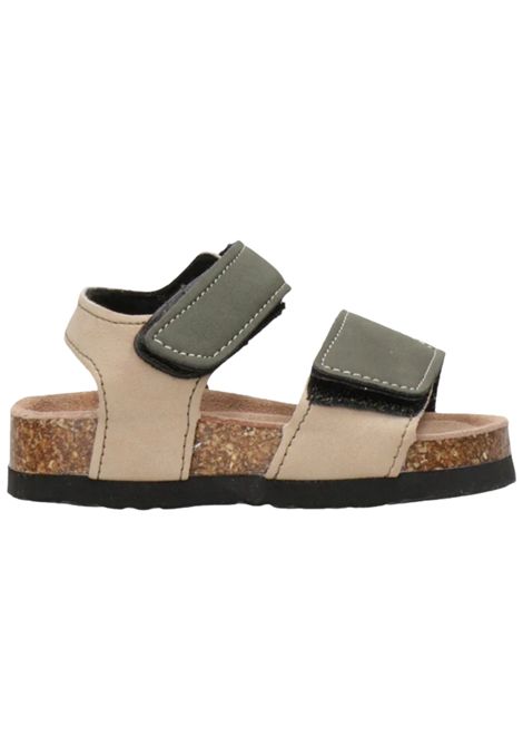 Sandali bambino bicolore in pelle COLORS OF CALIFORNIA | HC2402/PIAVERDE