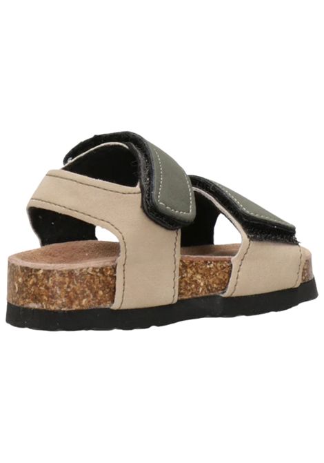 Sandali bambino bicolore in pelle COLORS OF CALIFORNIA | HC2402/PIAVERDE