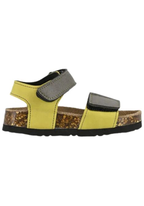Sandali bambino bicolore in pelle COLORS OF CALIFORNIA | HC24022/PIABEIGE