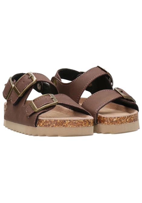 Sandali bambino marrone in pelle COLORS OF CALIFORNIA | HC2412/PIAmarrone