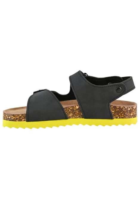 Sandali bambino nero in pelle COLORS OF CALIFORNIA | HC24122/PIANERO