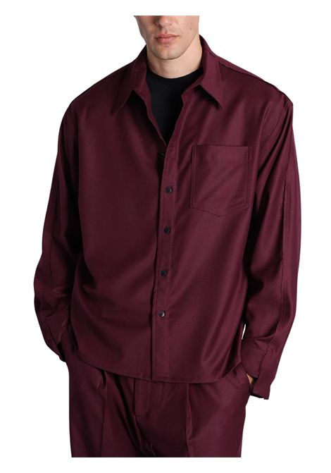 Camicia bambino bordeau in lana Costumein | VB21/DELBODEAU