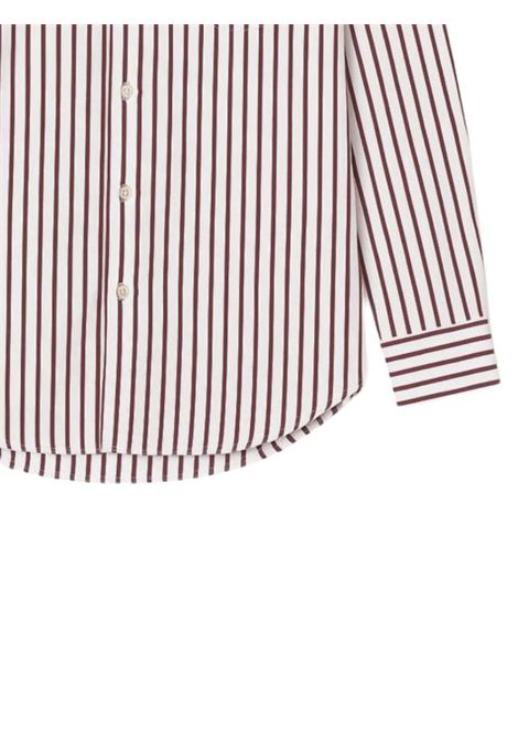 Camicia bambino beige/rosa in viscosa Costumein | WB366/DELBEIGE/ROSA