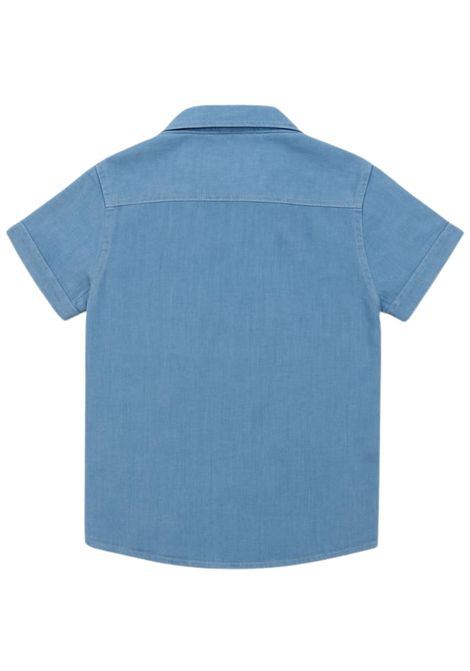 Camicia bambino azzurra in lino Costumein | WB41/DELAZZURRO
