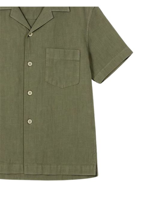 Camicia bambino verde in lino Costumein | WB41/DELVERDE