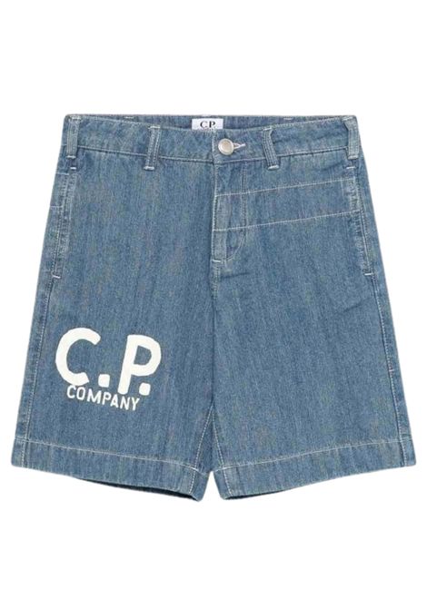Bermuda bambino in cotone denim CP COMPANY | CUQ00AL0E/FIDENIM