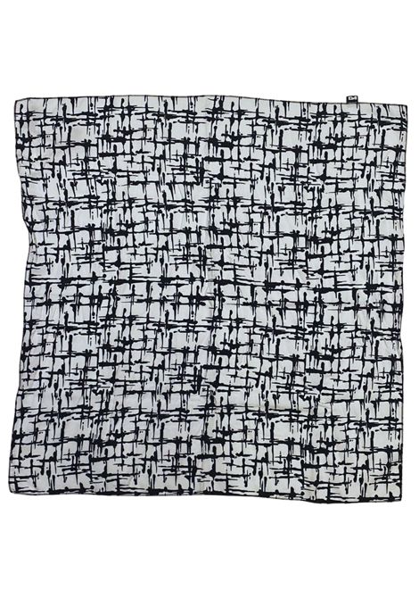 Pashmina bambino in viscosa DANIELE ALESSANDRINI | 1235A00350/SUBIANCO/NERO