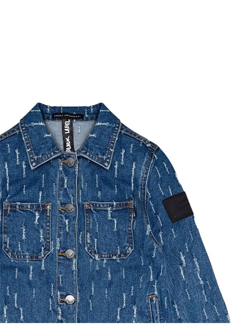 Giubbino bambino in cotone denim DANIELE ALESSANDRINI | 1235OD00258/SUDENIM