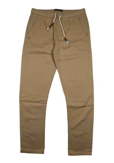 Beige cotton trousers for children DANIELE ALESSANDRINI | 1235P1056/SUBEIGE