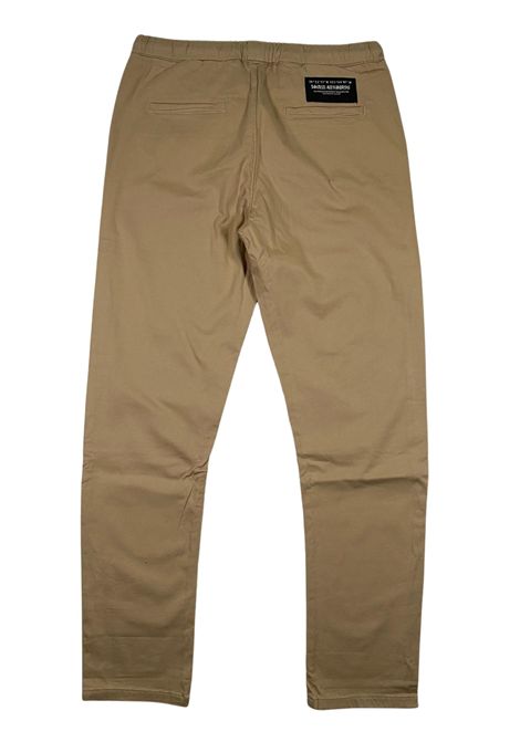 Beige cotton trousers for children DANIELE ALESSANDRINI | 1235P1056/SUBEIGE