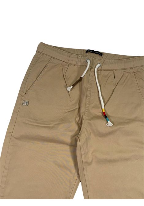 Beige cotton trousers for children DANIELE ALESSANDRINI | 1235P1056/SUBEIGE