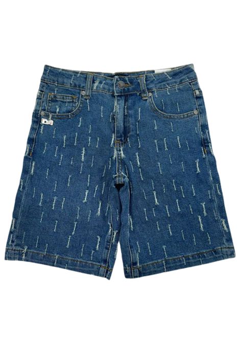 Bermuda bambino in cotone denim DANIELE ALESSANDRINI | 1236SD00256/SUDENIM
