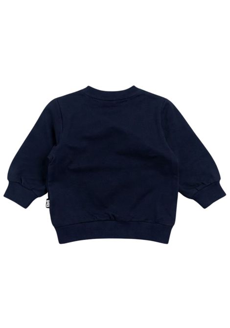Blue cotton baby sweatshirt DANIELE ALESSANDRINI | 1295F00249/MABLU