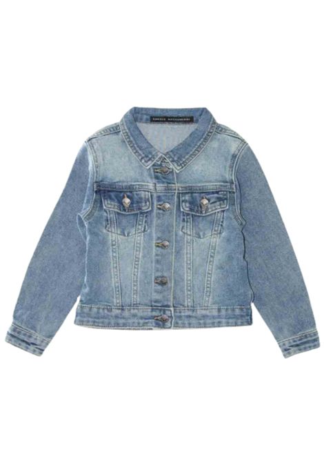 Giubbino neonato in cotone denim DANIELE ALESSANDRINI | 1295OD00172/MADENIM