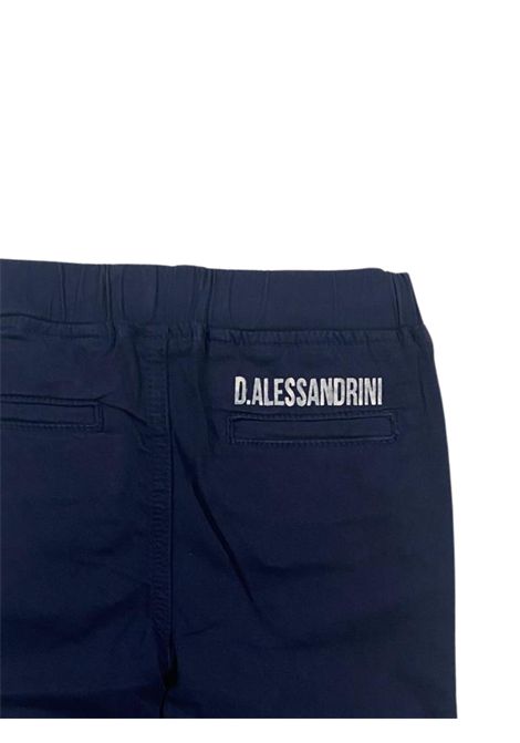 Pantalone neonato blu in cotone DANIELE ALESSANDRINI | 1295P00206/MABLU