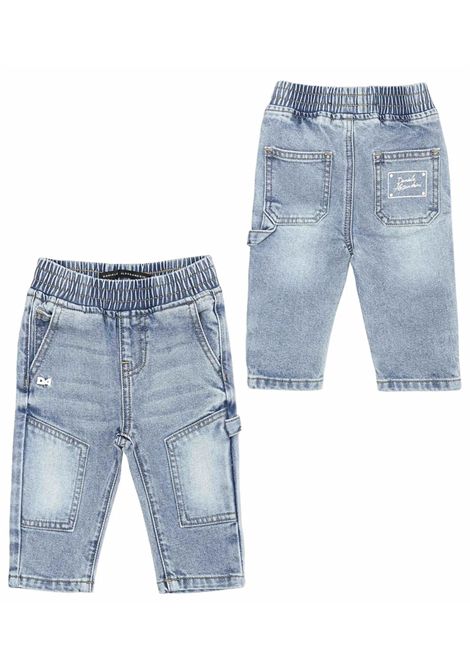 Jeans neonato in cotone denim DANIELE ALESSANDRINI | 1295PD00171/MADENIM