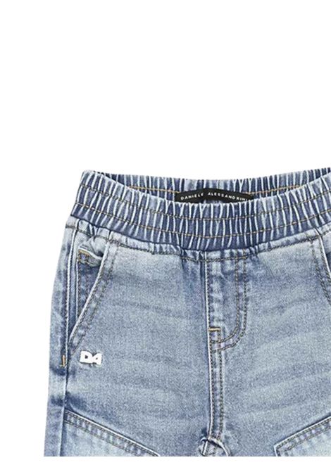 Jeans neonato in cotone denim DANIELE ALESSANDRINI | 1295PD00171/MADENIM