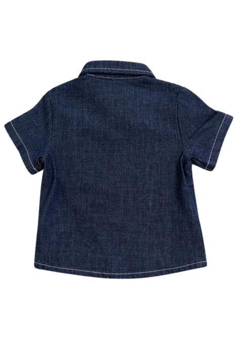 Camicia neonato in cotone denim DANIELE ALESSANDRINI | 1296CD00200/MADENIM