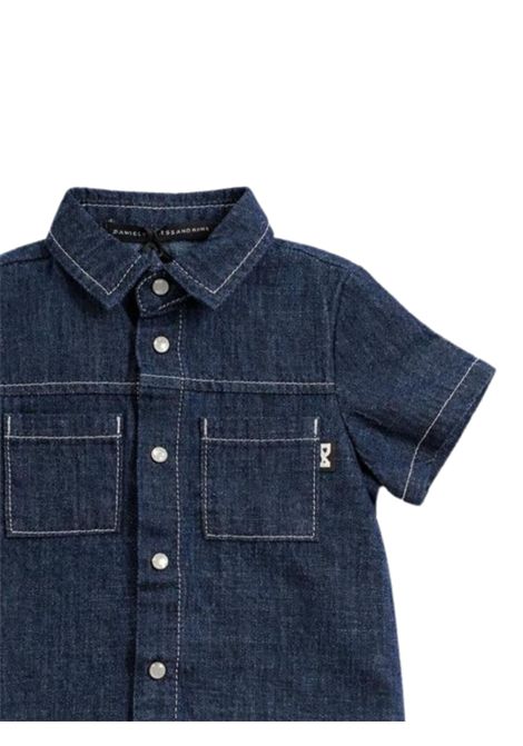 Camicia neonato in cotone denim DANIELE ALESSANDRINI | 1296CD00200/MADENIM
