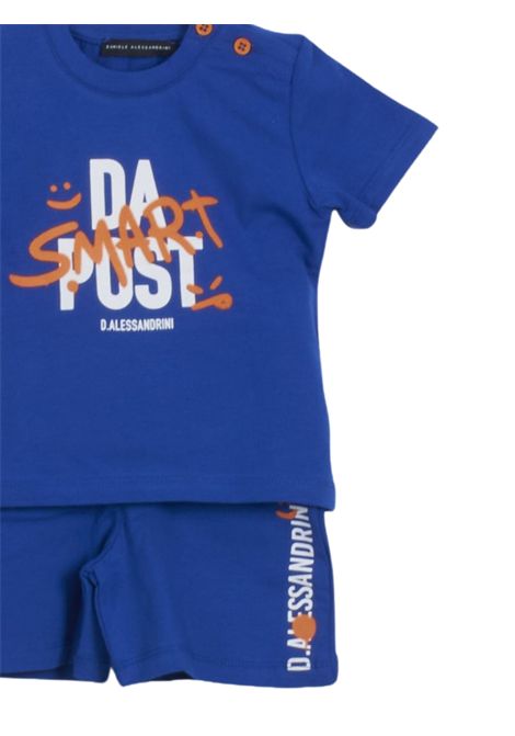 Blue cotton baby set DANIELE ALESSANDRINI | 1296K00282/SUBLU