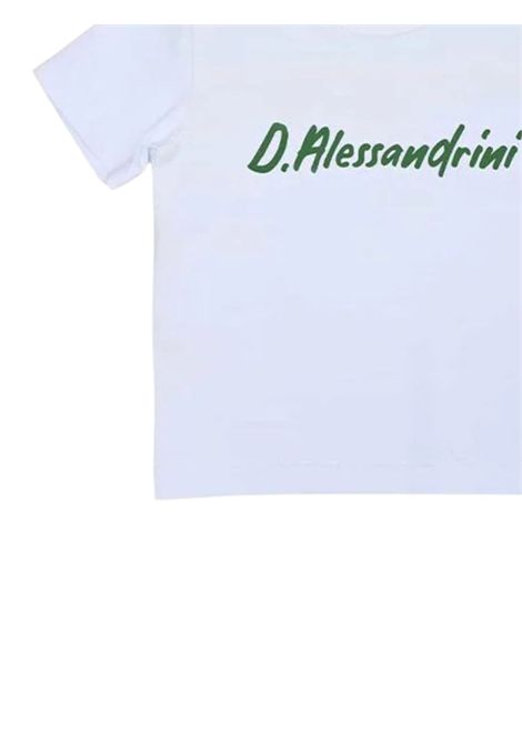 White cotton baby T-shirt DANIELE ALESSANDRINI | 1296M00223/MABIANCO