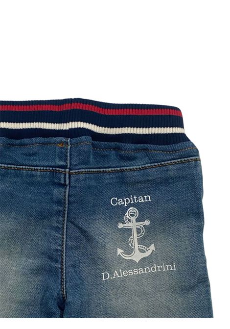 Bermuda neonato in cotone denim DANIELE ALESSANDRINI | 1296SD00173/MADENIM