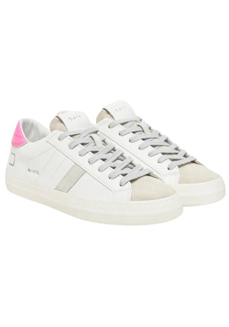 Scarpe bambina bianco/fucsia in pelle D.A.T.E | HILLOWCALF/PIABIANCO/FUCSIA