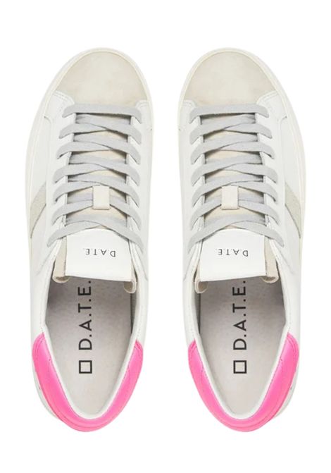 Scarpe bambina bianco/fucsia in pelle D.A.T.E | HILLOWCALF/PIABIANCO/FUCSIA