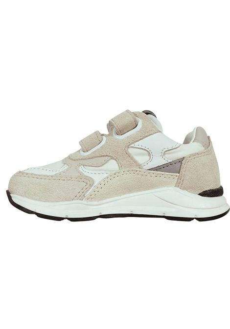 Scarpe bambino bianco/beige in pelle D.A.T.E | J421-FG-NY/PIABIANCO/BEIGE